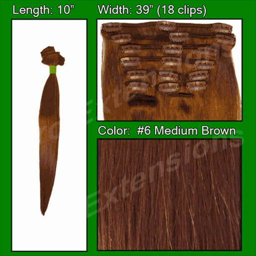 Image sur #6 Medium Brown - 10 inch