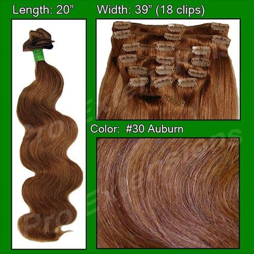 Picture of #30 Auburn - 20 inch Body Wave