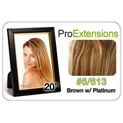 Foto de Pro Lace 20", #6/613 Chestnut Brown w/Platinum Highlights