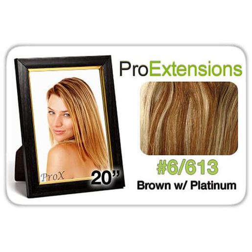 Picture of Pro Lace 20", #6/613 Chestnut Brown w/Platinum Highlights