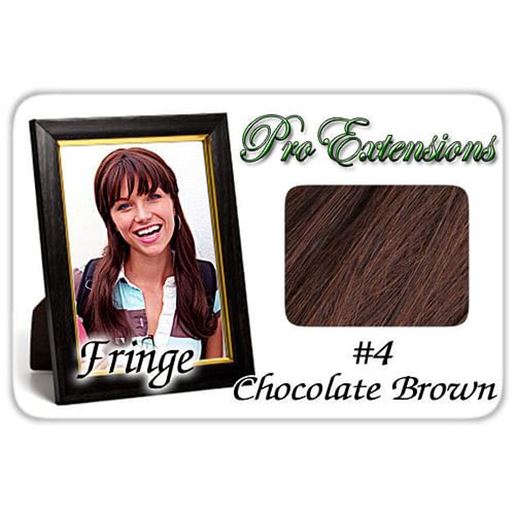 Picture of #4 Chocolate Brown Pro  Fringe Clip In Bangs