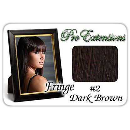 Picture of #2 Dark Brown Pro  Fringe Clip In Bangs