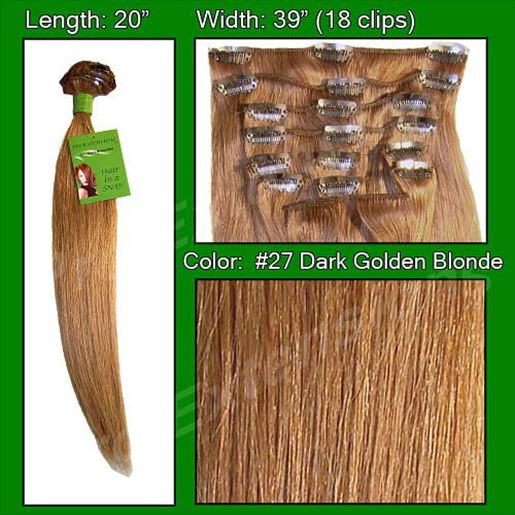 Picture of #27 Golden Blonde - 20 inch
