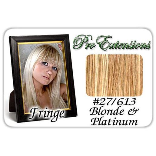 Foto de #27/613 Dark Blonde w/ Platinum Pro  Fringe Clip In Bangs