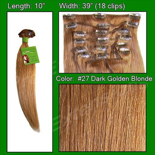 Picture of #27 Dark Golden Blonde - 10 inch