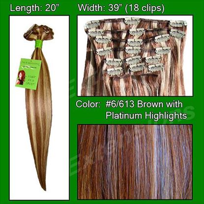 图片 #6/613 Chestnut Brown w/ Platinum Highlights - 20 inch Remi