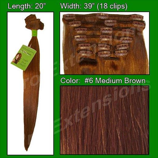 Image sur #6 Medium Brown - 20 inch Remi