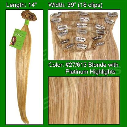 图片 #27/613 Golden Blonde w/ Platinum Highlights - 14 inch