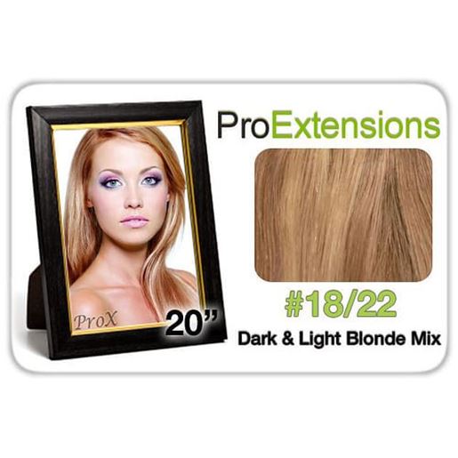 Foto de Pro Lace 20", #18/22 Dark Blonde w/Light Blonde Highlights