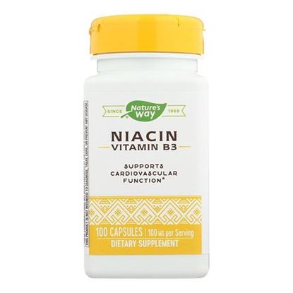 Picture of Nature's Way - Niacin - 100 mg - 100 Capsules