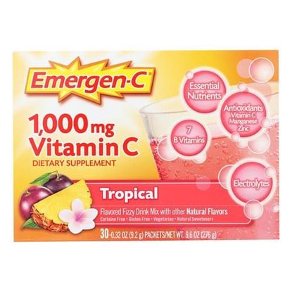 Picture of Alacer - Emergen-C Vitamin C Fizzy Drink Mix Tropical - 1000 mg - 30 Packets