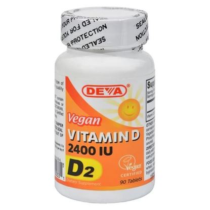 Picture of Deva Vegan Vitamins - Vitamin D - 2400 IU - 90 Tablets