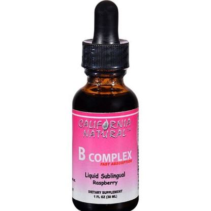 Picture of California Natural Natural B Complex Sublingual Raspberry - 1 fl oz