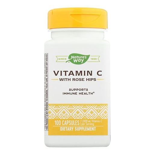 Picture of Nature's Way - Vitamin C-500 With Rose Hips - 500 mg - 100 Capsules