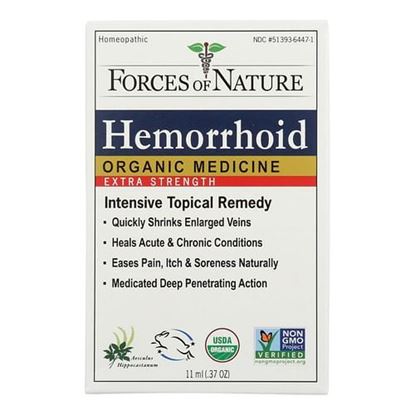 Picture of Forces of Nature - Organic Hemorrhoid Control - Extra Strength - 11 ml