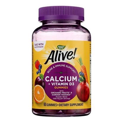 Picture of Nature's Way - Alive! Calcium plus D3 Gummies - 60 Gummies