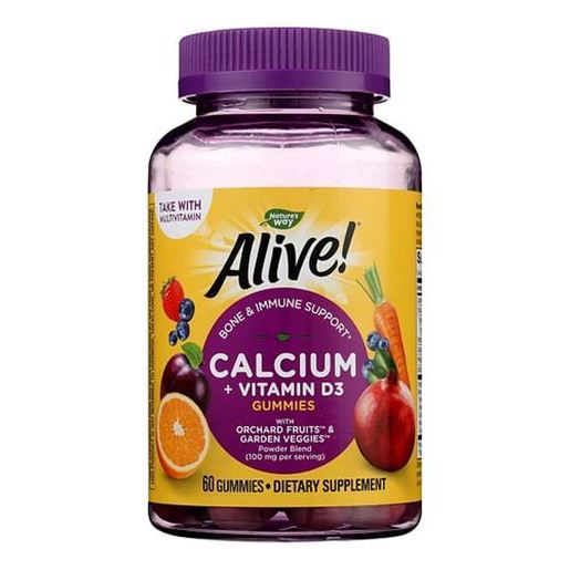 Foto de Nature's Way - Alive! Calcium plus D3 Gummies - 60 Gummies