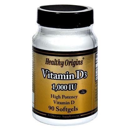 Foto de Healthy Origins Vitamin D3 - 1000 IU - 90 softgels