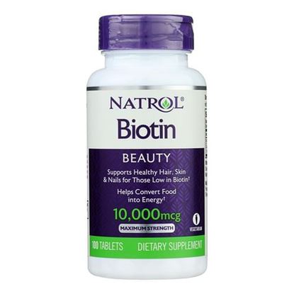 Foto de Natrol Biotin - 10000 mcg - 100 Tablets