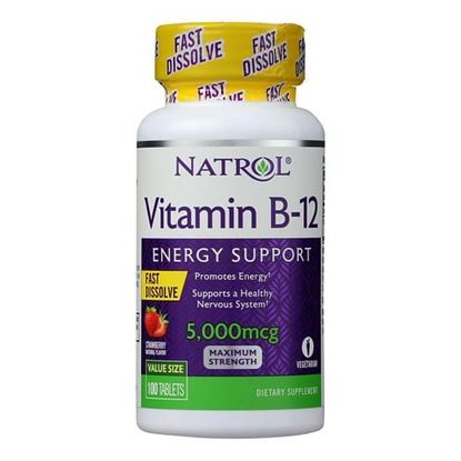 Foto de Natrol Fast Dissolving Vitamin B12 - 5000 mcg - 100 tabs