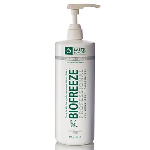 Foto de Biofreeze - 32oz Gel Pump Dye-Free Prof Version