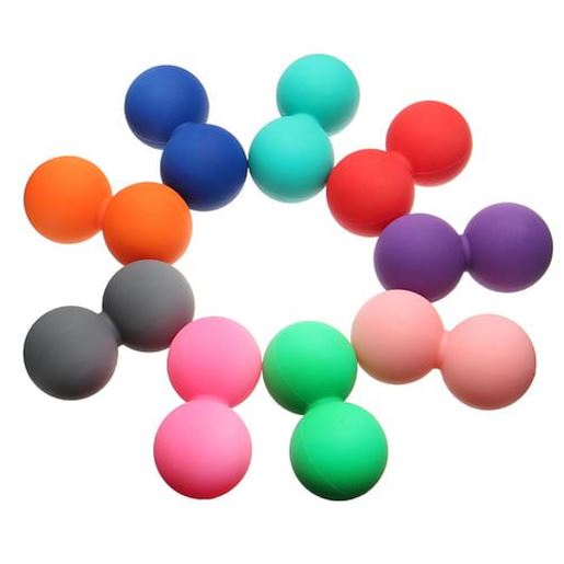 Picture of Double Lacrosse Tools for Myofascial Release Physical Therapy Peanut Shaped Massage Ball