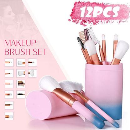 Picture of 12Pcs Makeup Brushes Set