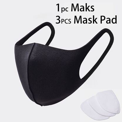 Foto de 3Pcs Disposable Mask Inner Pad PM2.5 Filter Cotton Pad