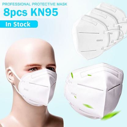 Foto de 8 Pieces / Pack 0f KN95 Masks Passed The GB-2626-KN95 Test
