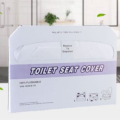 Foto de 200Pcs/Bag Disposable Toilet Seat