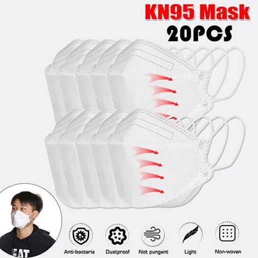 Изображение  20 Pcs KN95 Masks CE Certification Passed The GB-2626-KN95