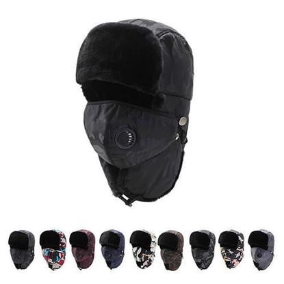 Image de Men's Windproof Neck Cap Cycling Cold Hat With Mask