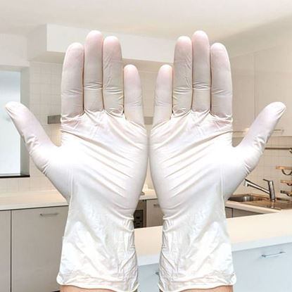 Image de 100Pcs / Pack Disposable Rubber Gloves Dustproof