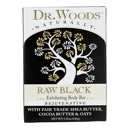 Picture of Dr. Woods Bar Soap Raw Black - 5.25 oz