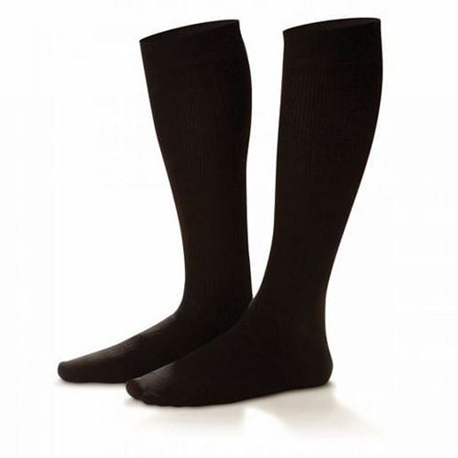 Foto de Mens Support Dress Socks  Firm 20-30 Black Large Adult Pair