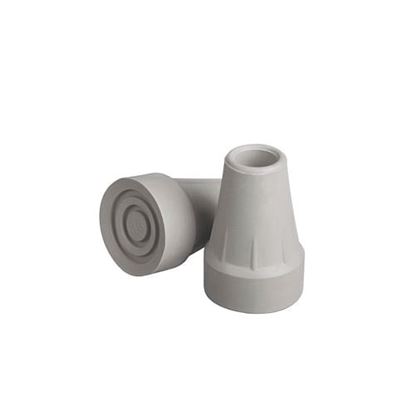 Picture of Crutch Tips (Super) Grey Pair (Mfgr #00842)  Case/8 pr