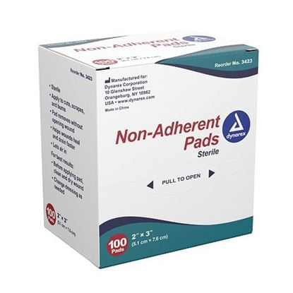 Foto de Non-Adherent Gauze Pad Sterile 2  x 3  Bx/100