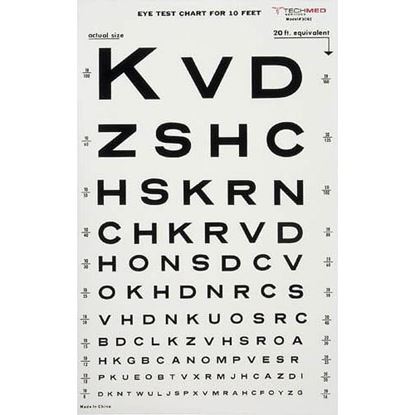 Foto de Illuminated Eye Chart-Snellen 10' Distance