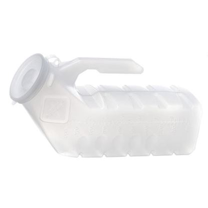 Picture of Urinal Male w/Cover Disposable Translucent