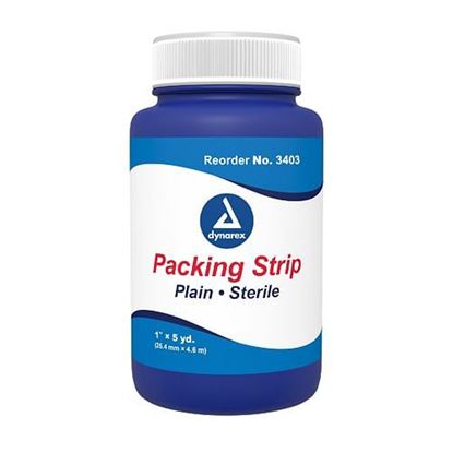 Foto de Packing Strips Plain Gauze 1 x5 Yds  (1 Strip/Bottle)