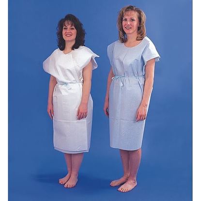 Picture of Paper Patient Exam Gowns- White Bx/50