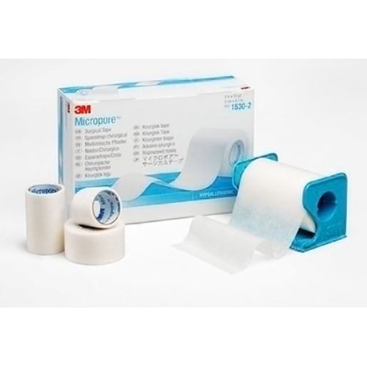 Foto de Micropore Surgical Tape  White 2  x 10yds  Dispenser  Cs/60