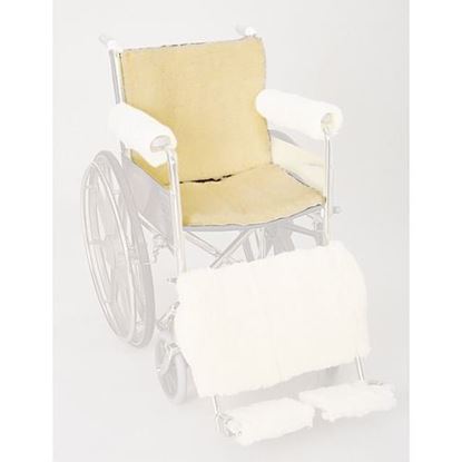 Foto de Synthetic Sheepskin Wheelchair Seat & Backrest Pads