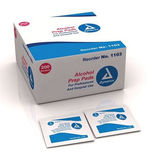 Picture of Alcohol Prep Pads- Bx/100 Medium Sterile