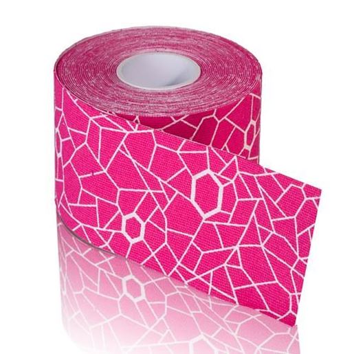 Foto de TheraBand Kinesiology Tape STD Roll 2 x16.4' Pink/White