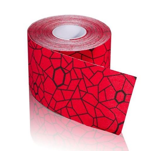 Picture of TheraBand Kinesiology Tape STD Roll 2 x16.4' Hot Red/Black