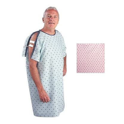 Foto de Patient I.V. Gown Pink Rosebud Print