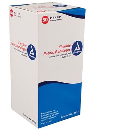 Picture of Flexible Fabric Adh Bandages 2 x 4-1/2  XL  Bx/50