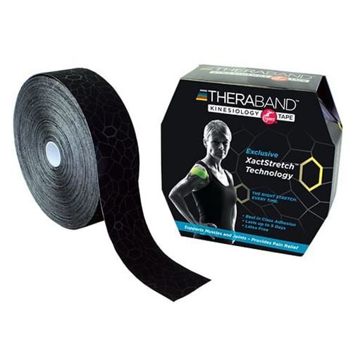 Foto de TheraBand Kinesiology TapeBulk 2  x 103.3' Black/Black