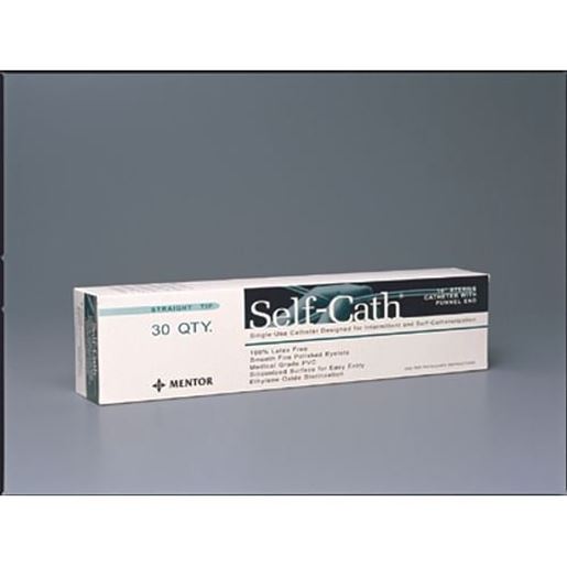 Picture of Self Cath Catheter  14fr  16  St Tip  Green Funnel End Bx/30